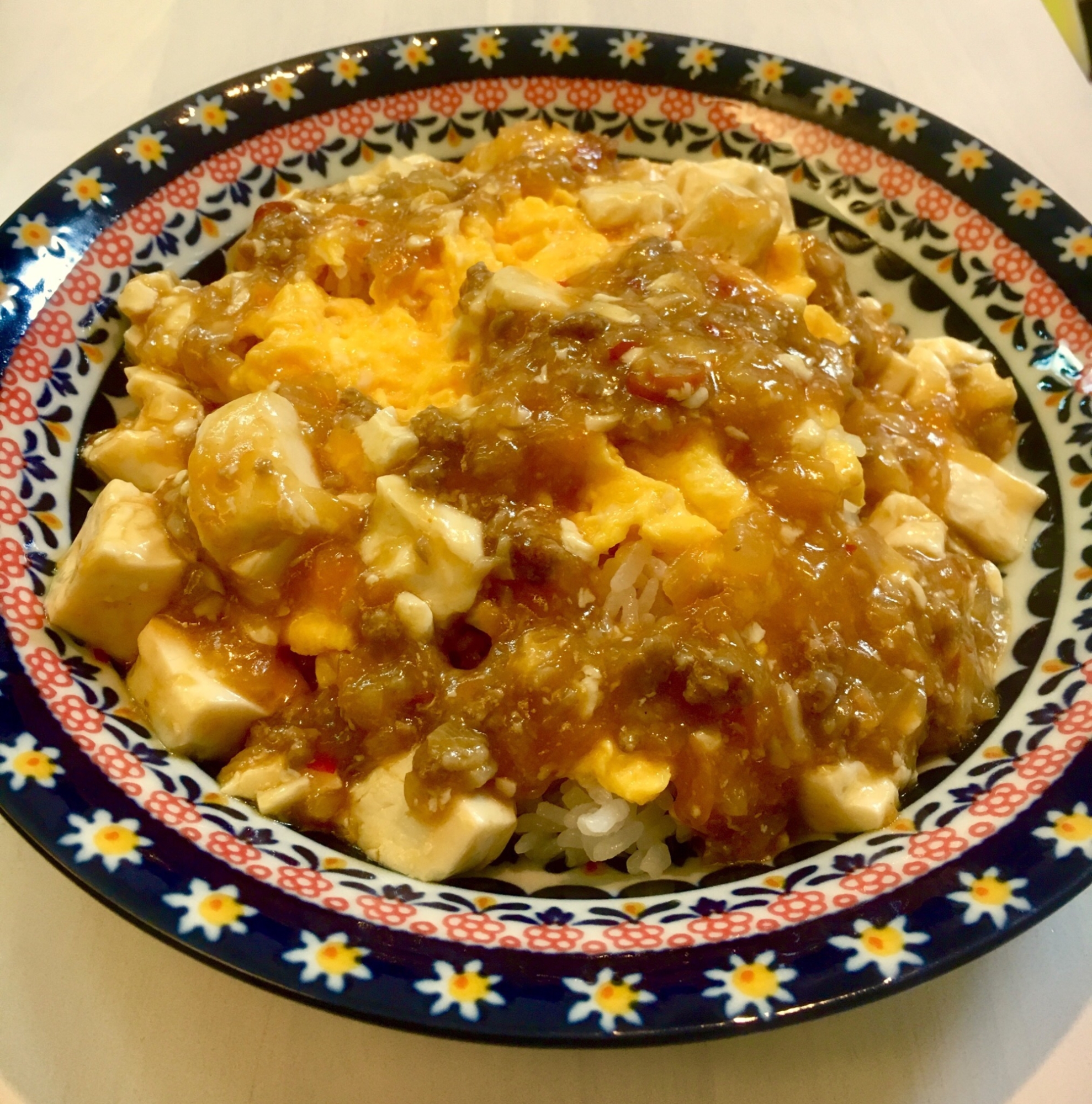 ピリ辛うまうま♫天津麻婆丼