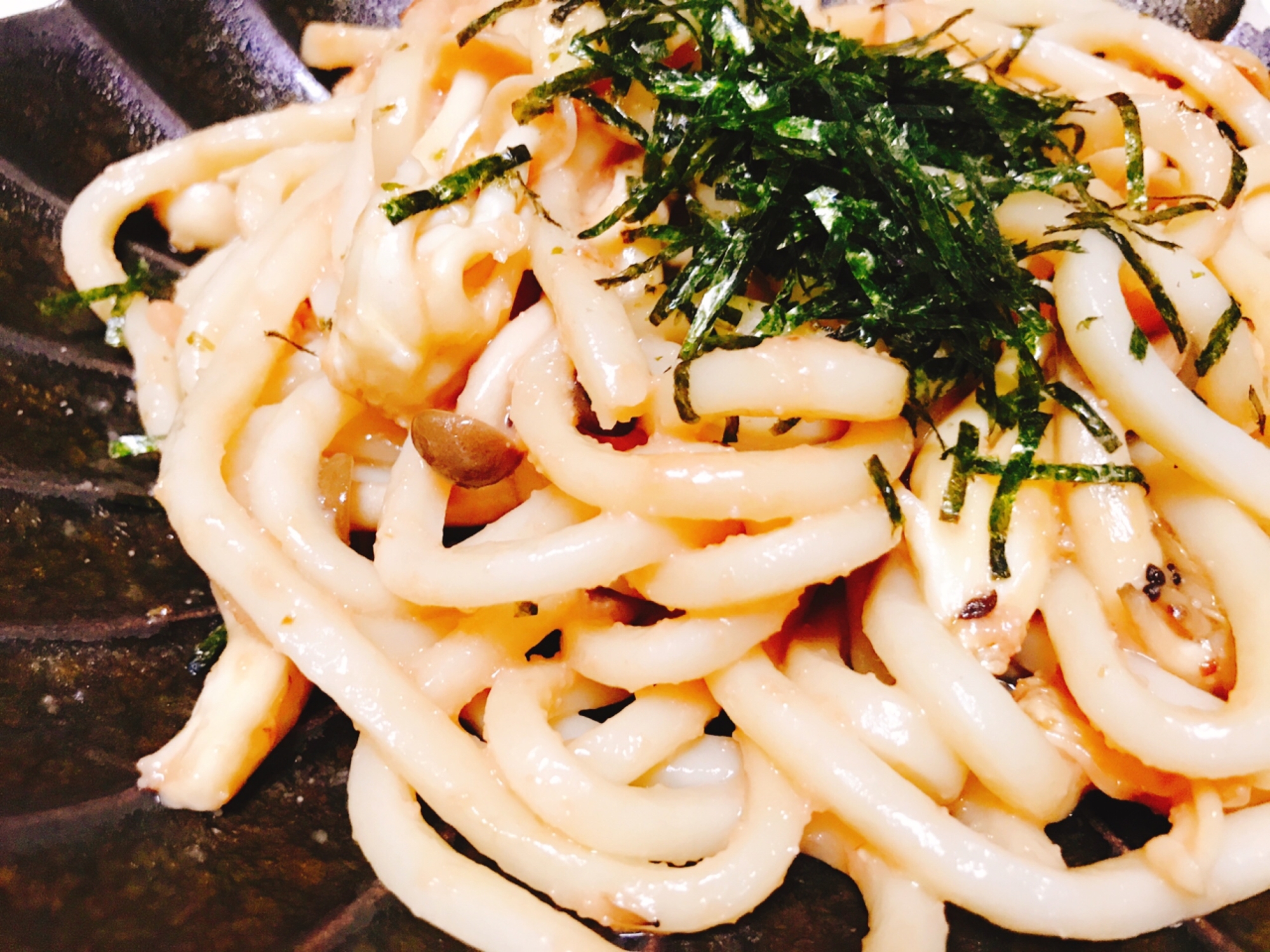 簡単美味しいズボラ飯 バター醤油のたらこうどん レシピ 作り方 By くららのごはん 楽天レシピ