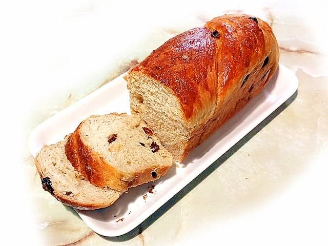 パウンドケーキ型で！シナモンレーズンミルクパン♪