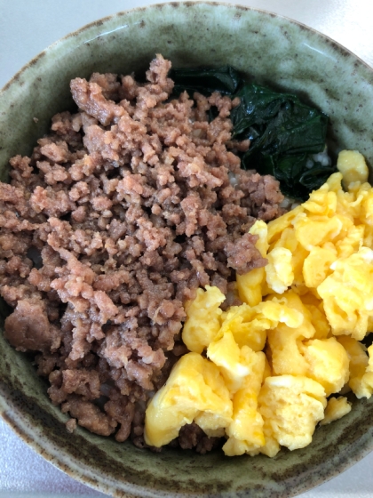 肉そぼろの甘めのお味でご飯がすすみます！レシピありがとうございます♪