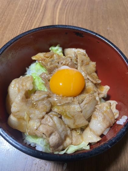 ガッツリ！！豚バラ肉のスタミナ丼