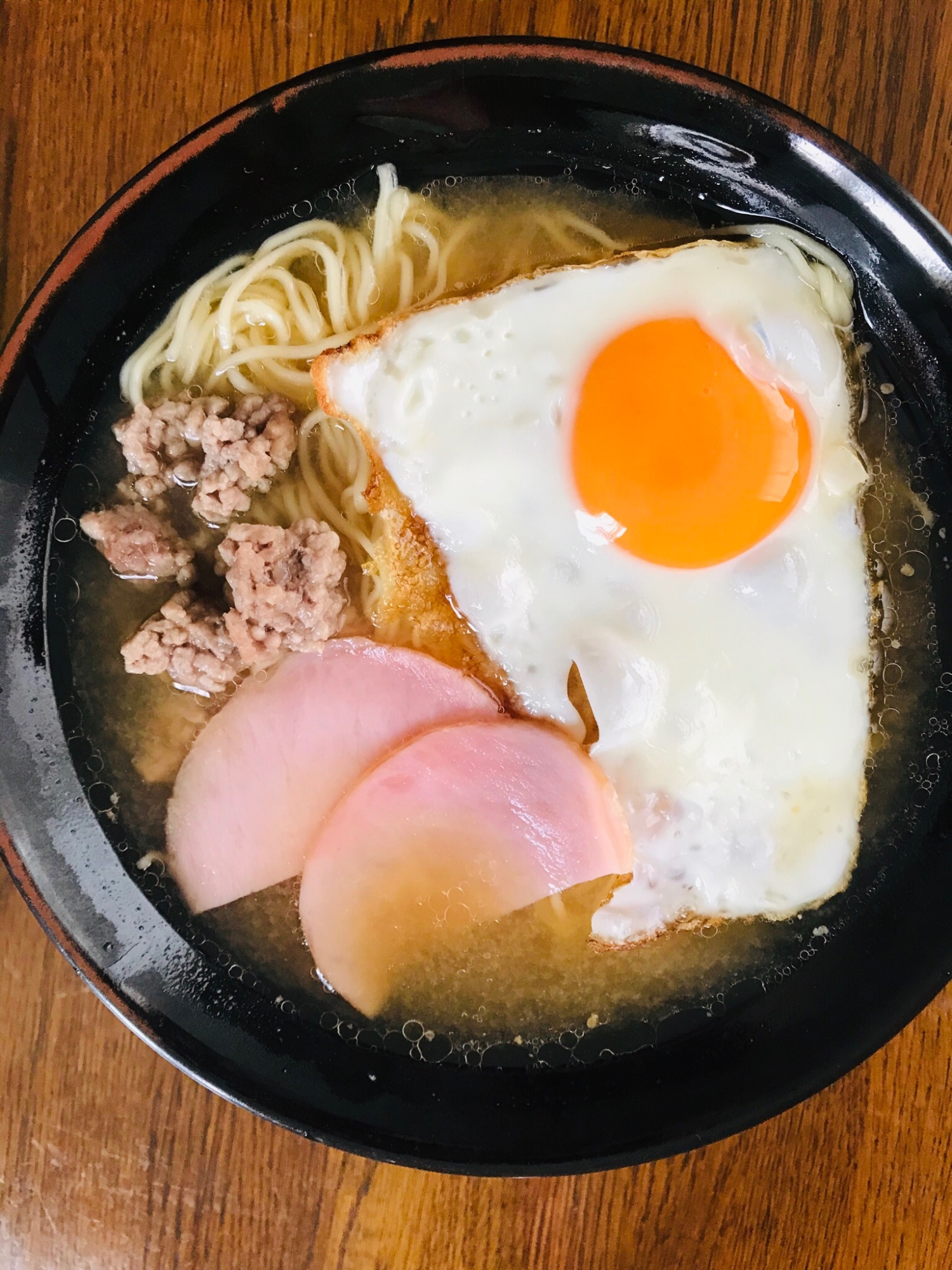 ひき肉入り味噌ラーメン