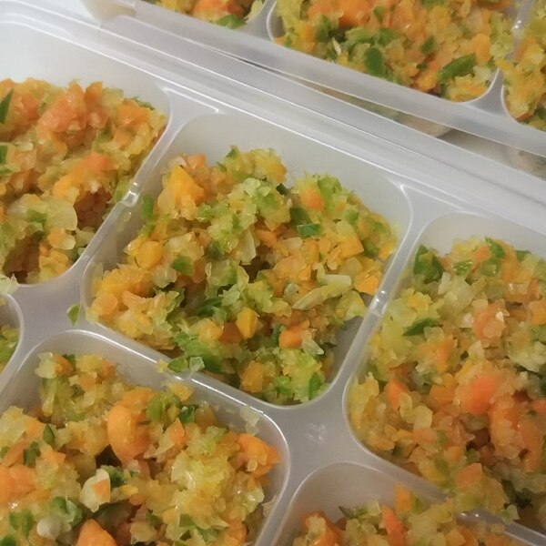 幼児食に活用 野菜のみじん切り冷凍ストック レシピ 作り方 By Tomy7 楽天レシピ 幼児食に活用 野菜のみじん切り冷凍ストック レシピ 作り方 By Tomy7 楽天レシピ