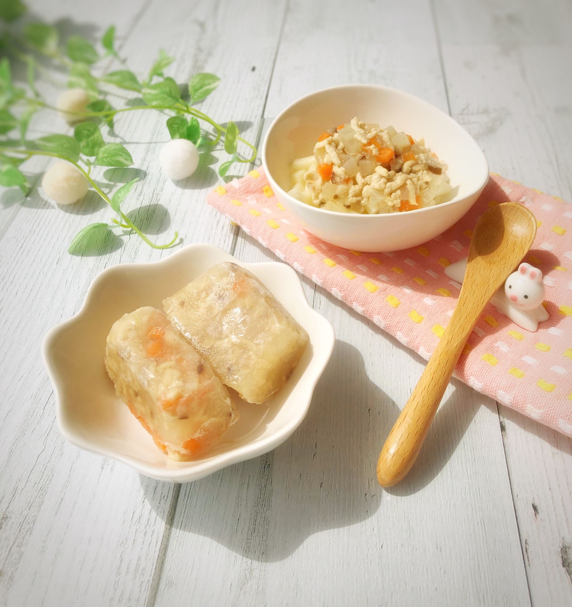 離乳食後期~♪お手軽!あんかけキューブ♪