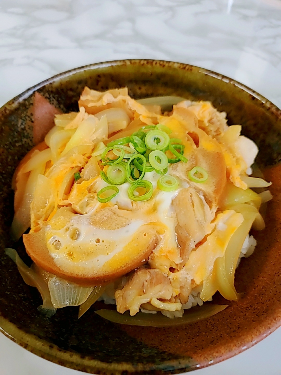 車麩入り親子丼