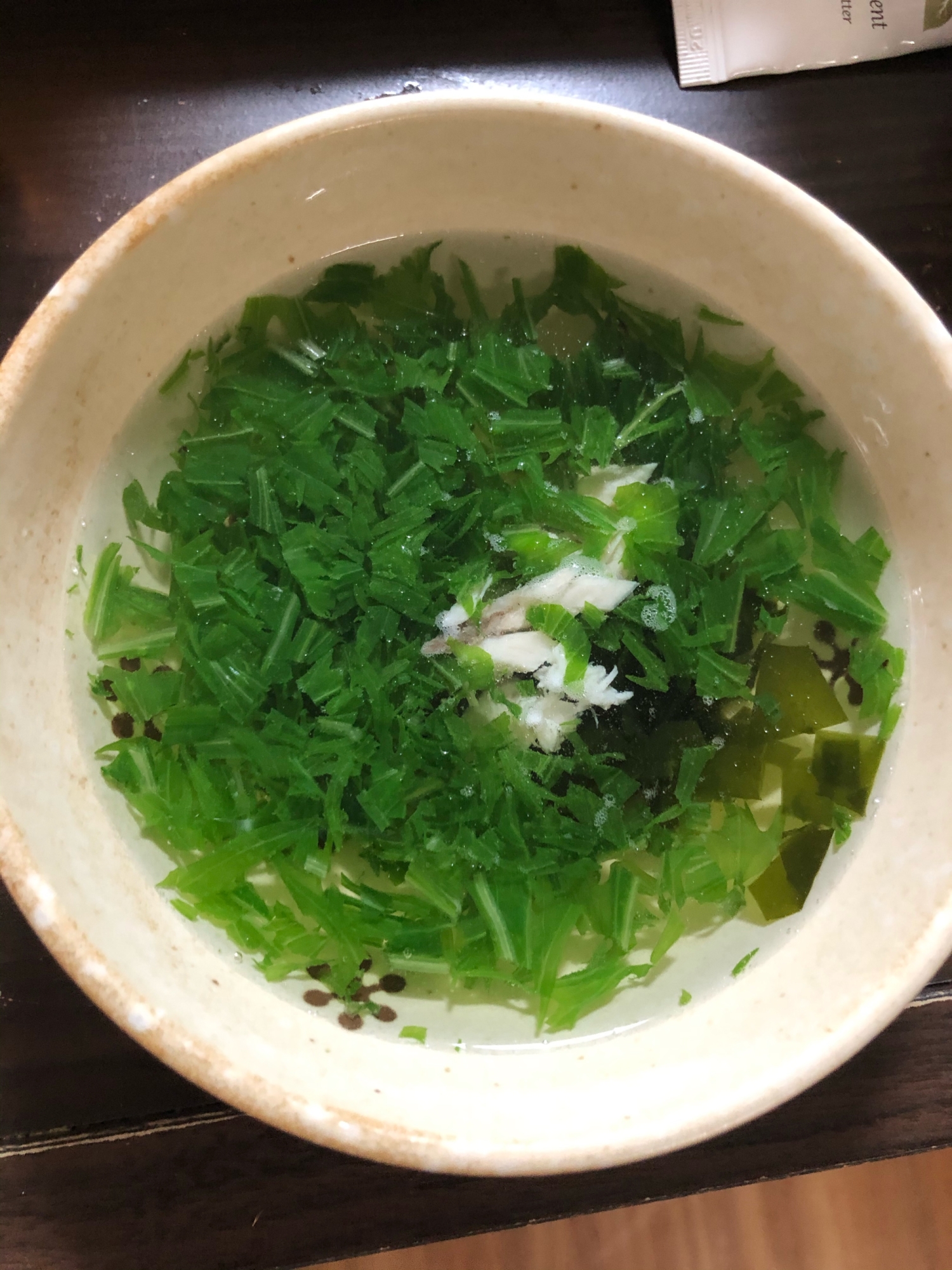 離乳食　鰆と水菜の味噌汁