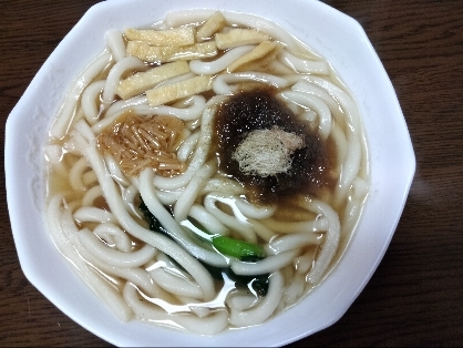 味付き揚げうどん