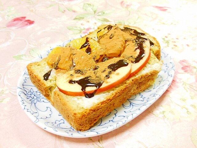 ❤不知火みかんと林檎とチョコシロシナモンのパン❤ レシピ・作り方 by