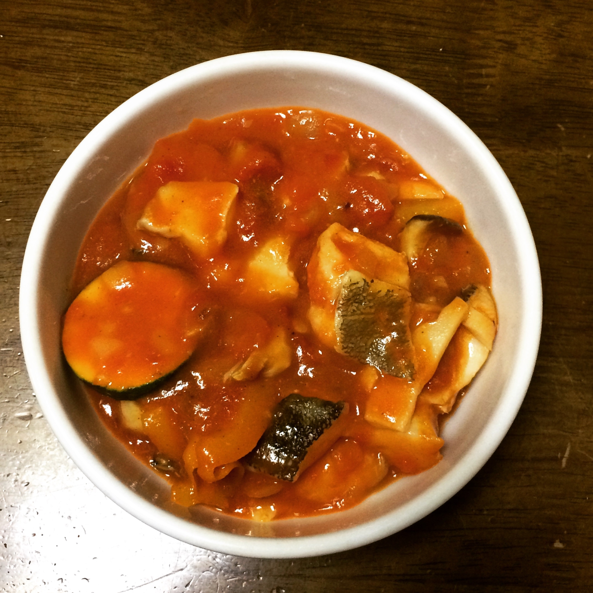 魚介と野菜のトマト煮カレー風味