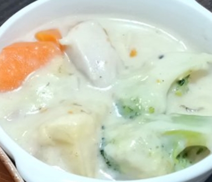 鶏もも肉の豆乳シチュー