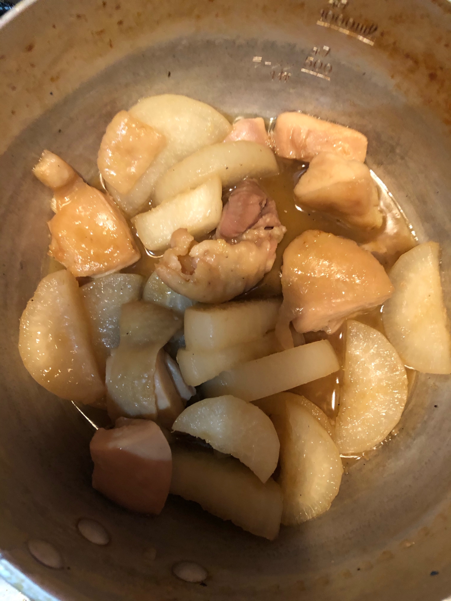 あっさり鳥と大根の煮物(^^)