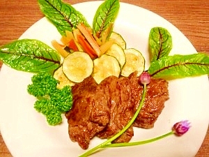 牛切り落とし肉で 軟らかステーキ レシピ 作り方 By ブルーボリジ 楽天レシピ
