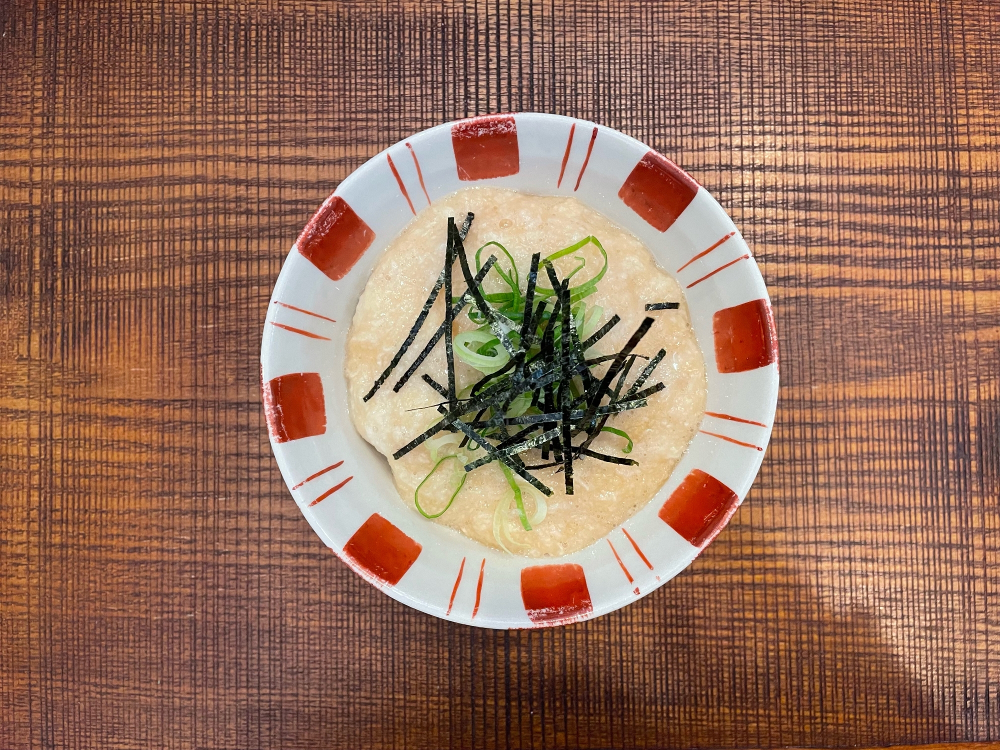 海苔とねぎ香る！とろろご飯！