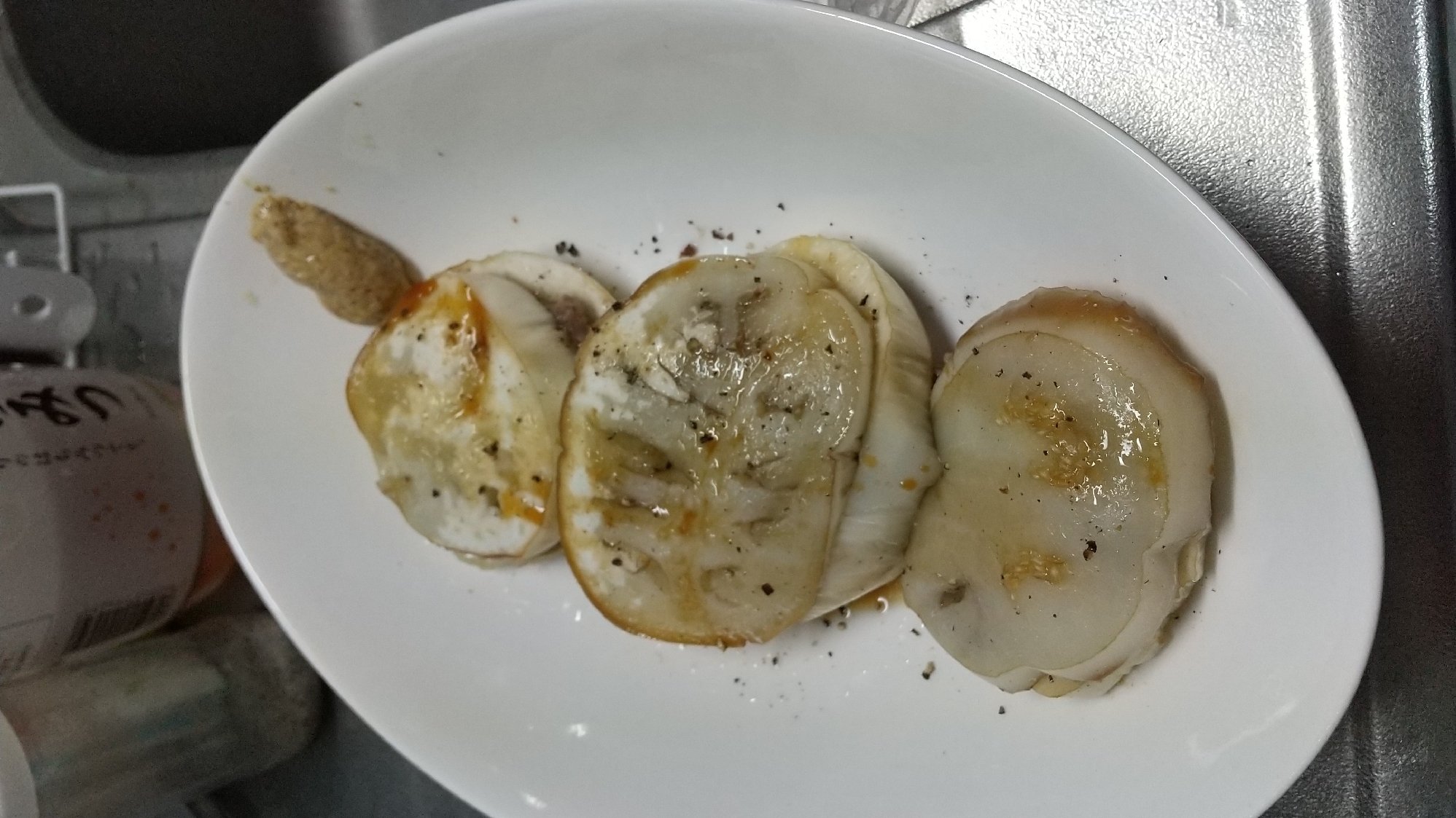 電子レンジで 白ナスの挟み焼き レシピ 作り方 By Hrkntrcoram 楽天レシピ