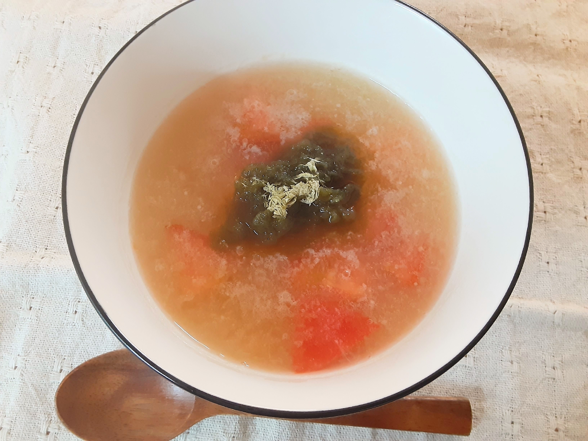 大根とトマトの和風生姜スープ