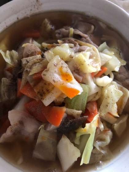 簡単冷凍ラーメン〜野菜増し増しで〜