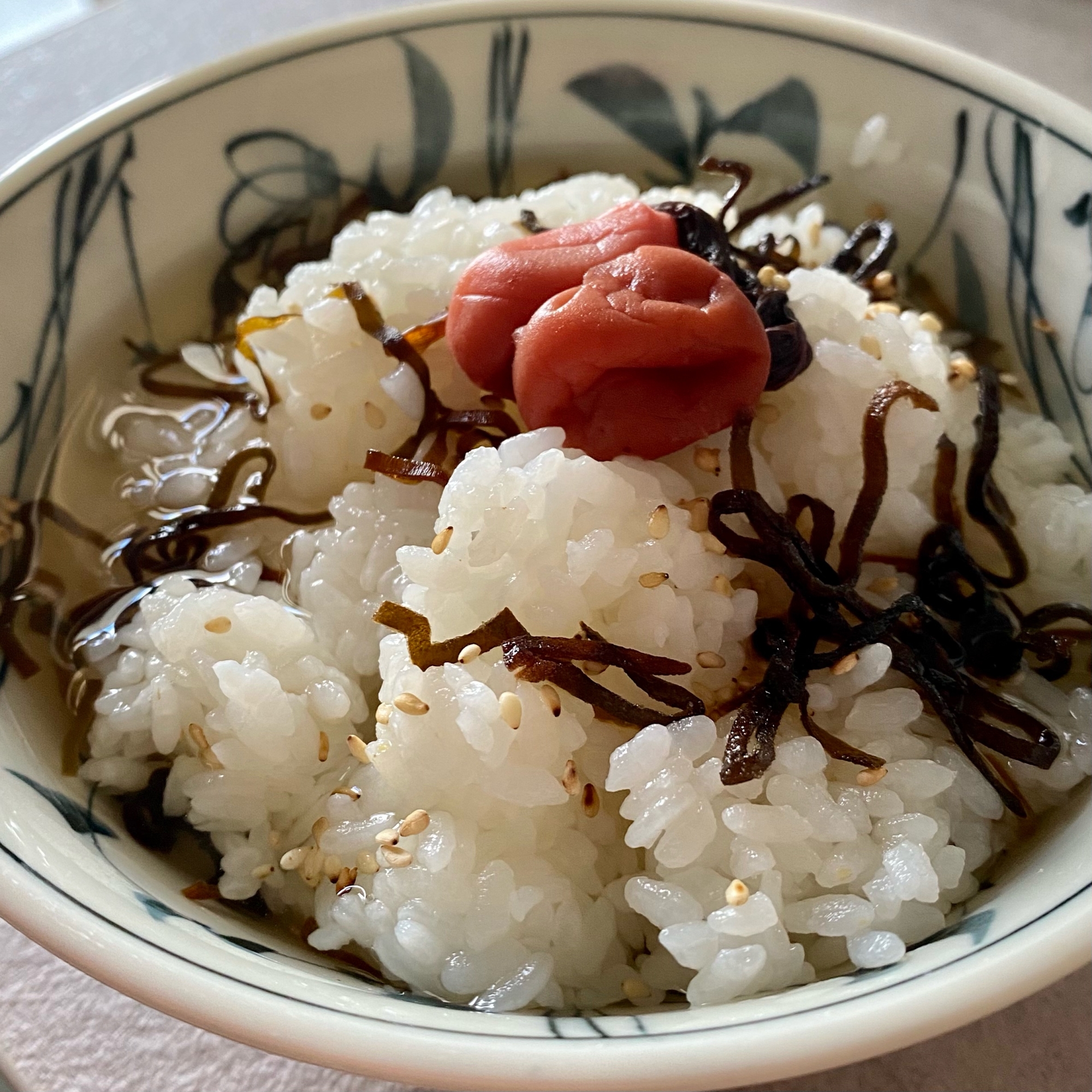 簡単！梅昆布茶漬け