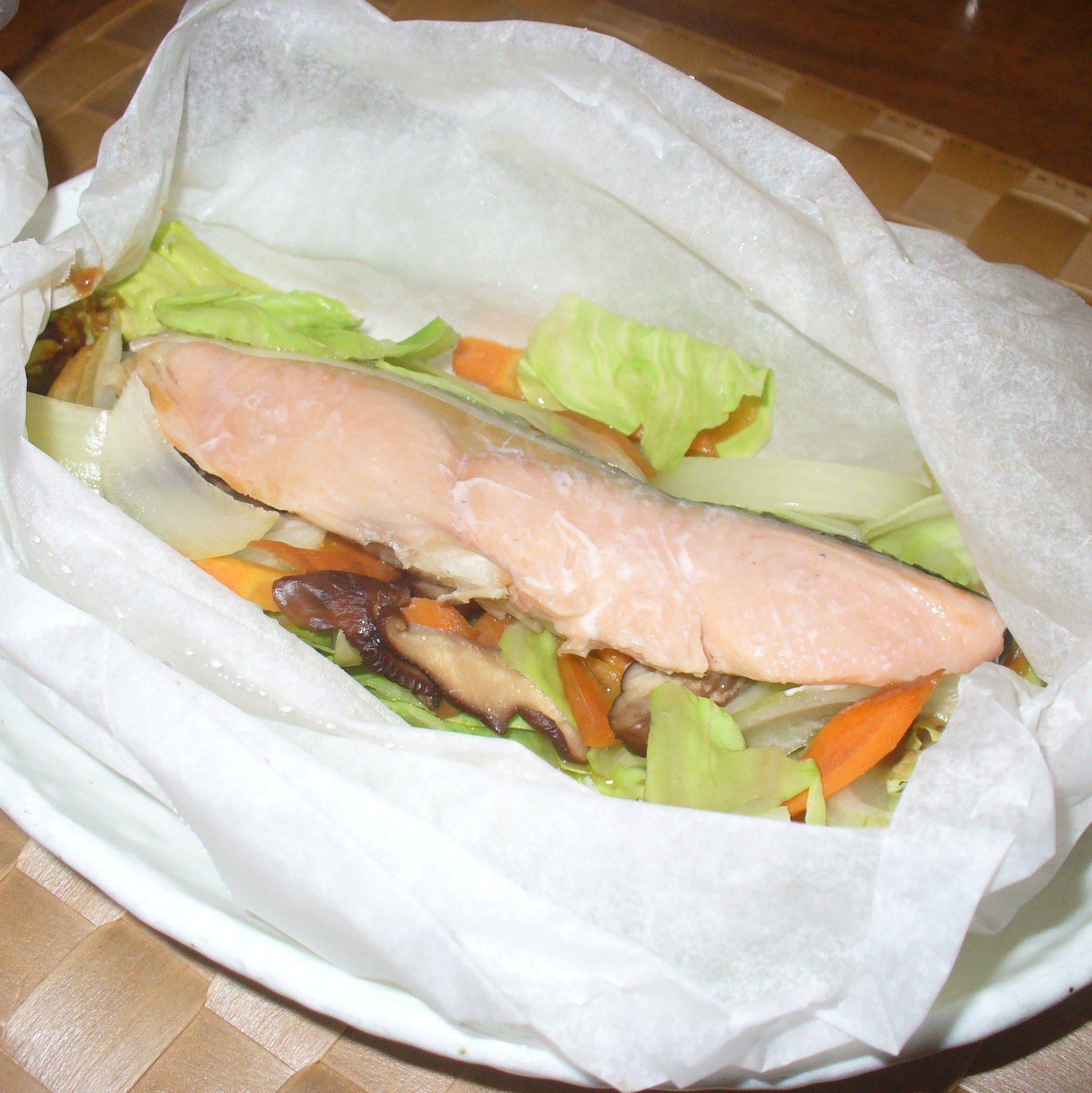 子供といっしょに レンジで鮭のちゃんちゃん焼き風 レシピ 作り方 By Raku0036 楽天レシピ