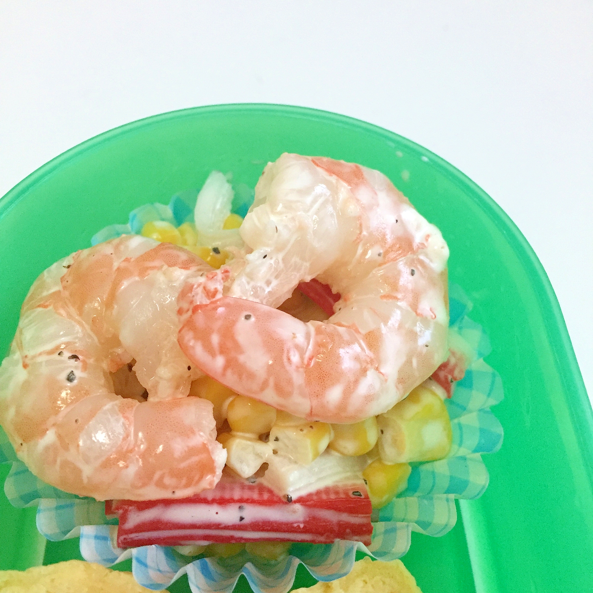 お弁当のおかず海老とカニカマ コーンのマヨサラダ レシピ 作り方 By まかろん 楽天レシピ お弁当のおかず海老とカニカマ コーンのマヨサラダ レシピ 作り方 By まかろん 楽天レシピ