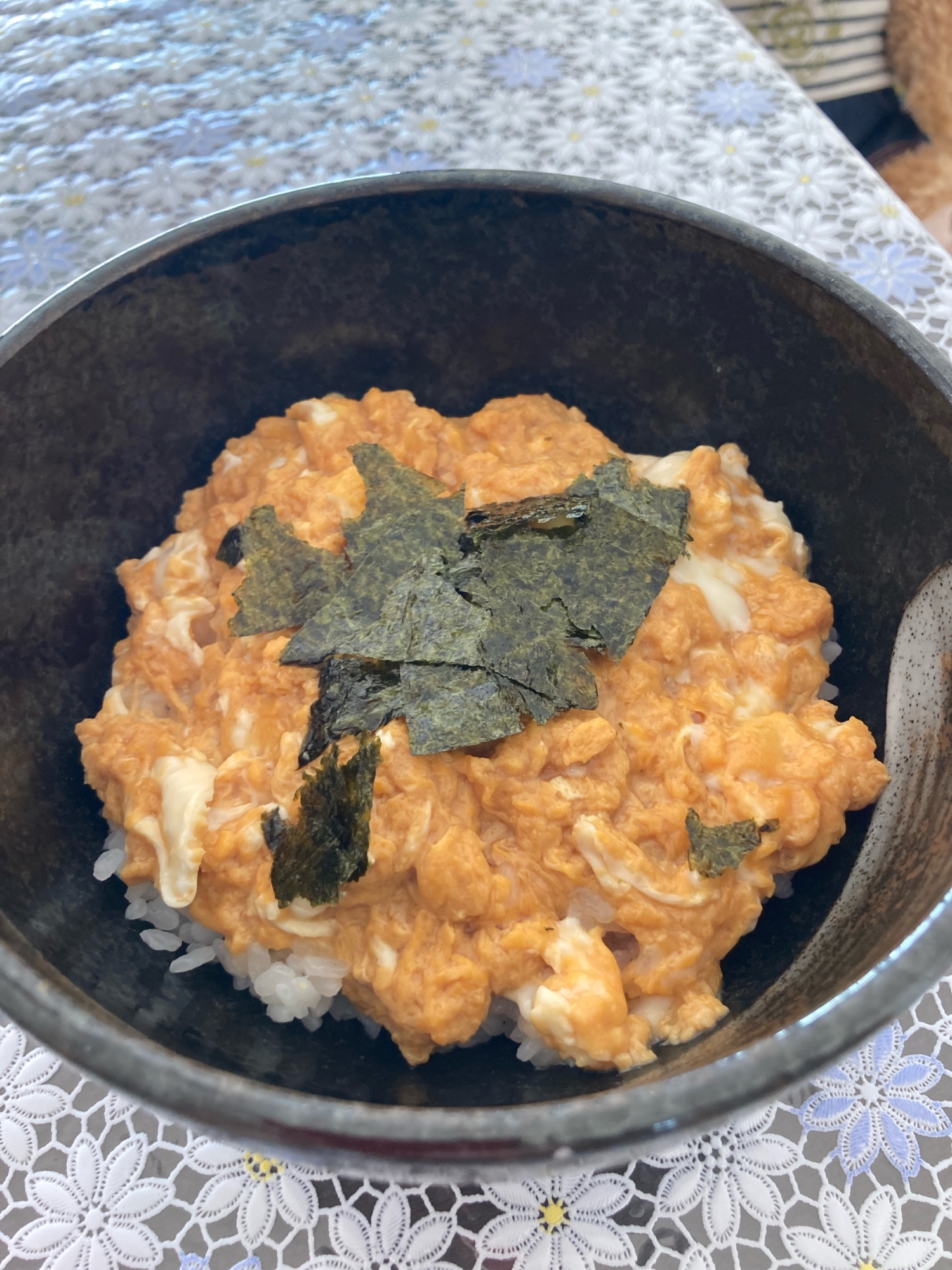 簡単。玉子丼