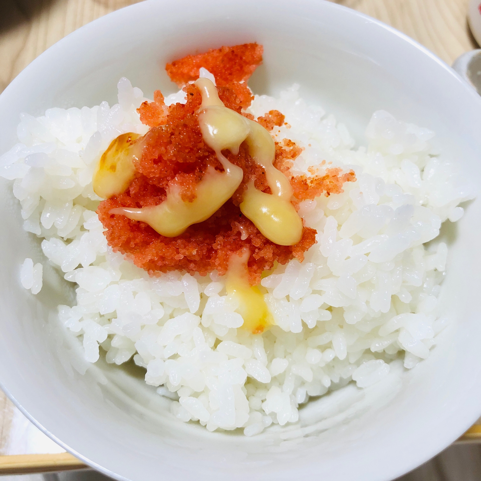 明太子とバターカマンベールチーズご飯