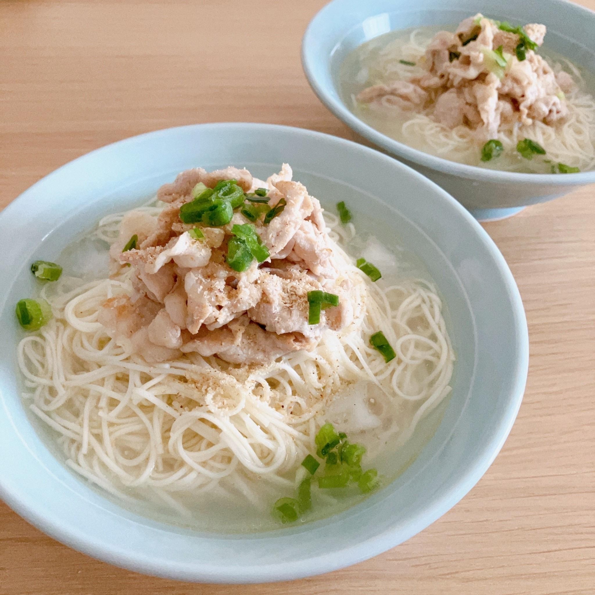 あっさり塩豚そうめん