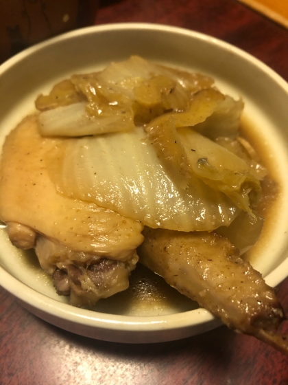 鶏手羽先と大根の塩麹生姜煮