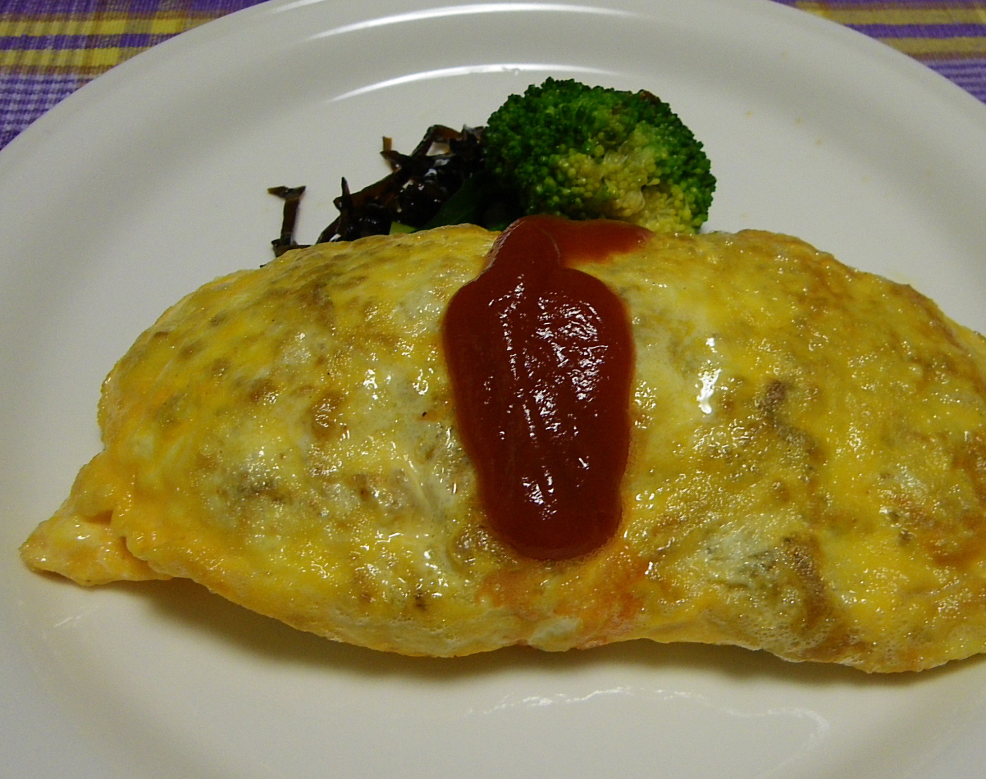 我が家の晩御飯（オムライス）