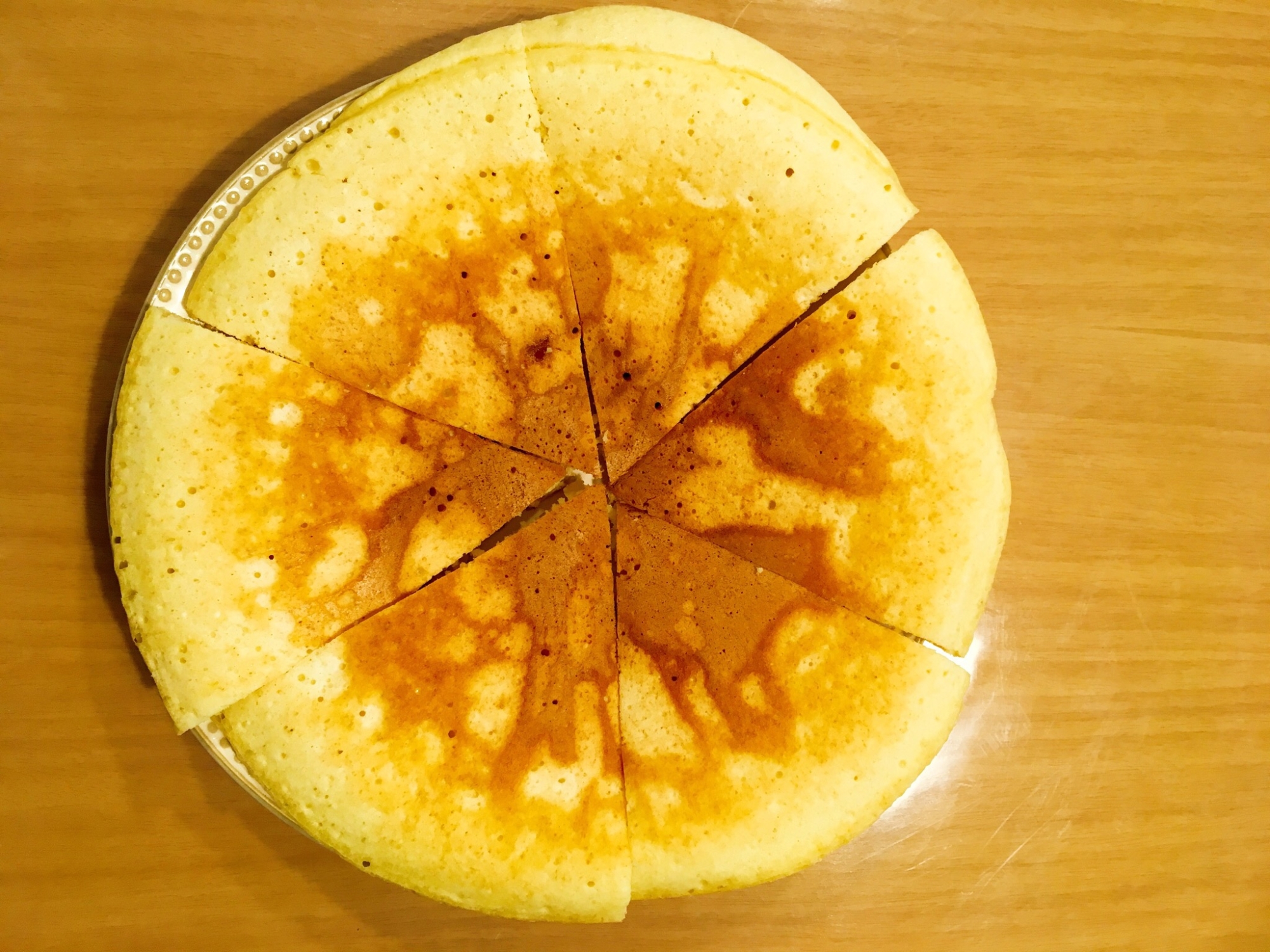 幼児おやつ 大きなふわふわホットケーキ レシピ 作り方 By Uucha 楽天レシピ