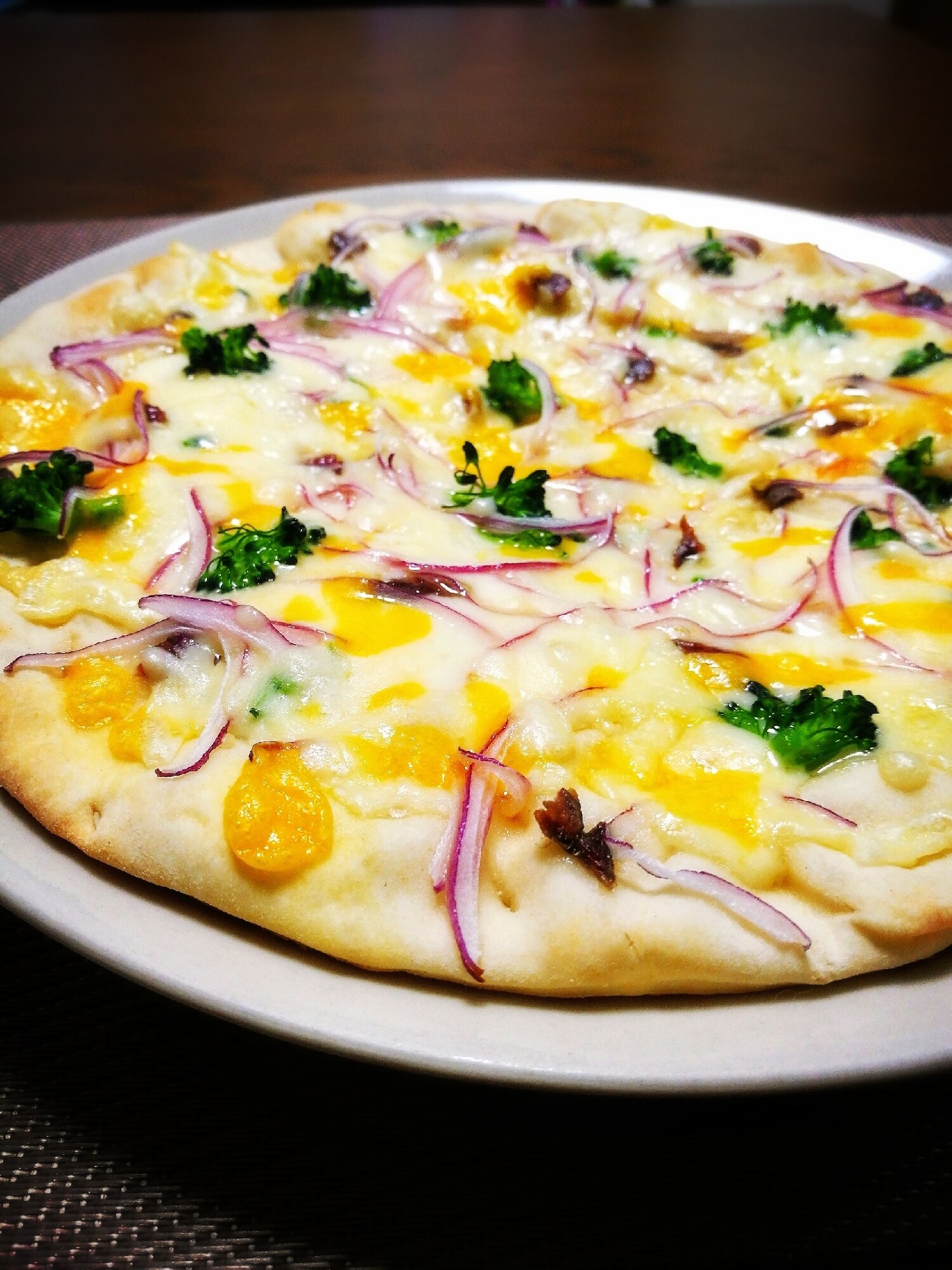 アンチョビとアーリーレッドのクリスピーピザ レシピ 作り方 By Mami S 楽天レシピ