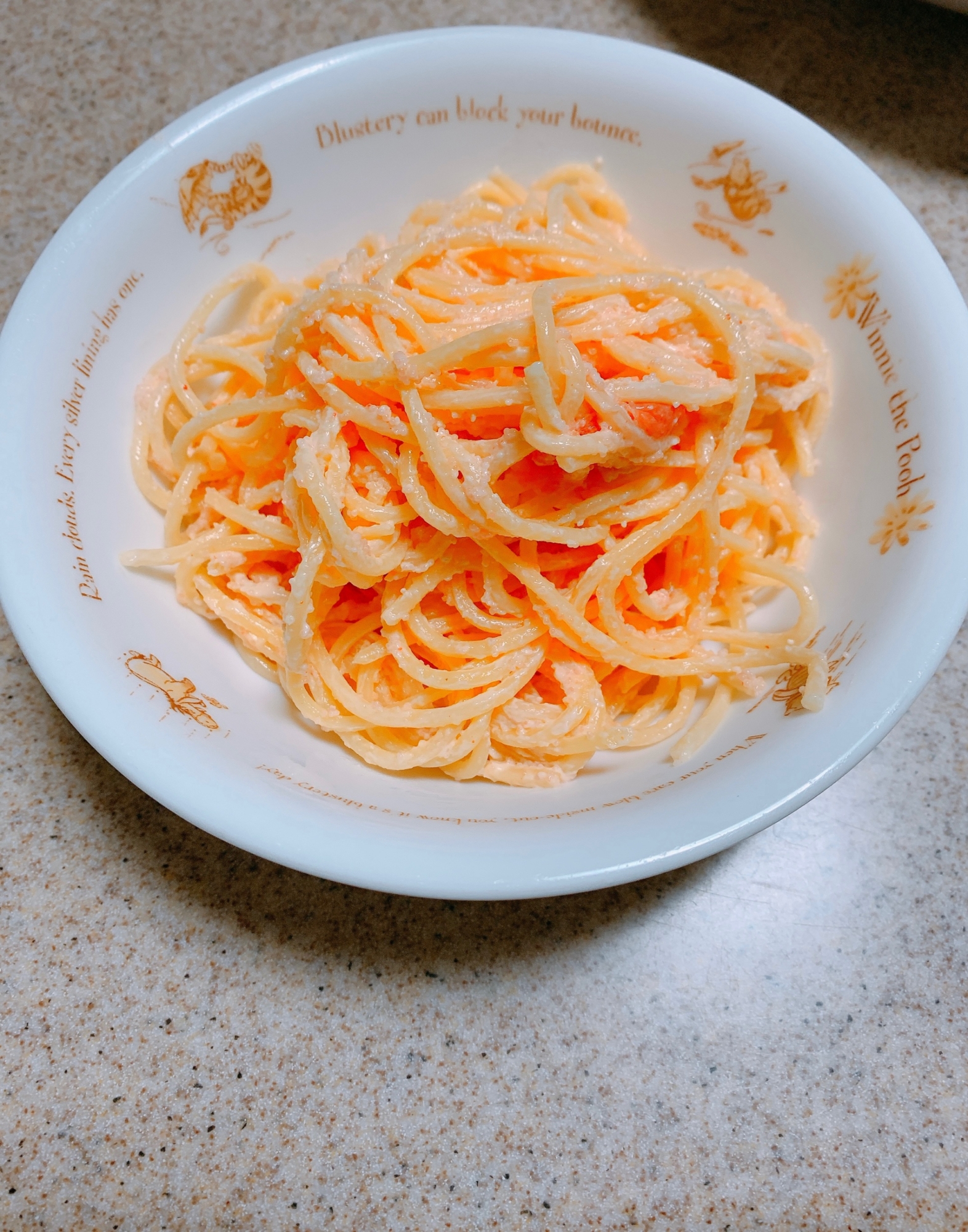 辛子明太子deやみつきパスタ