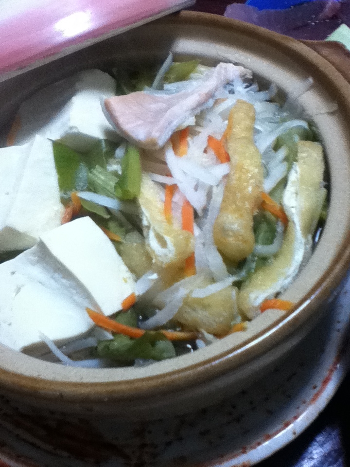 鮭と豆腐の冬野菜千切り鍋