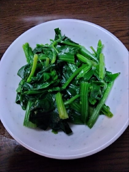 レンジで時短！ほうれん草の茹で方