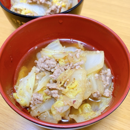 白菜大量消費！豚ひき肉と白菜の和風あんかけ