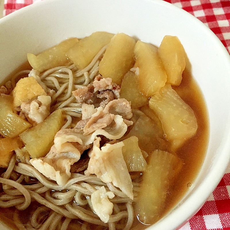 大根と豚肉の蕎麦★