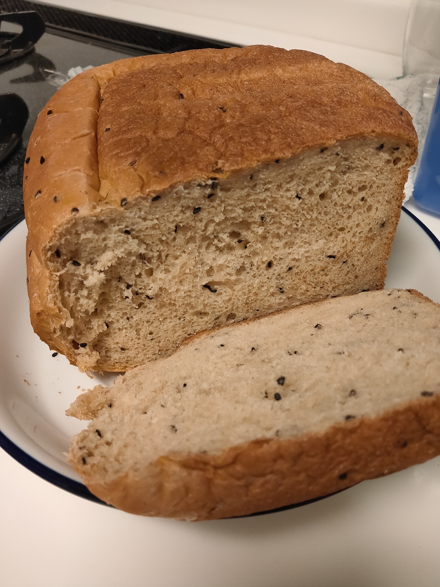 HBでつくるきな粉ごま食パン