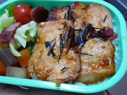 蒸し鶏アレンジ♪梅風味鶏の照り焼き丼