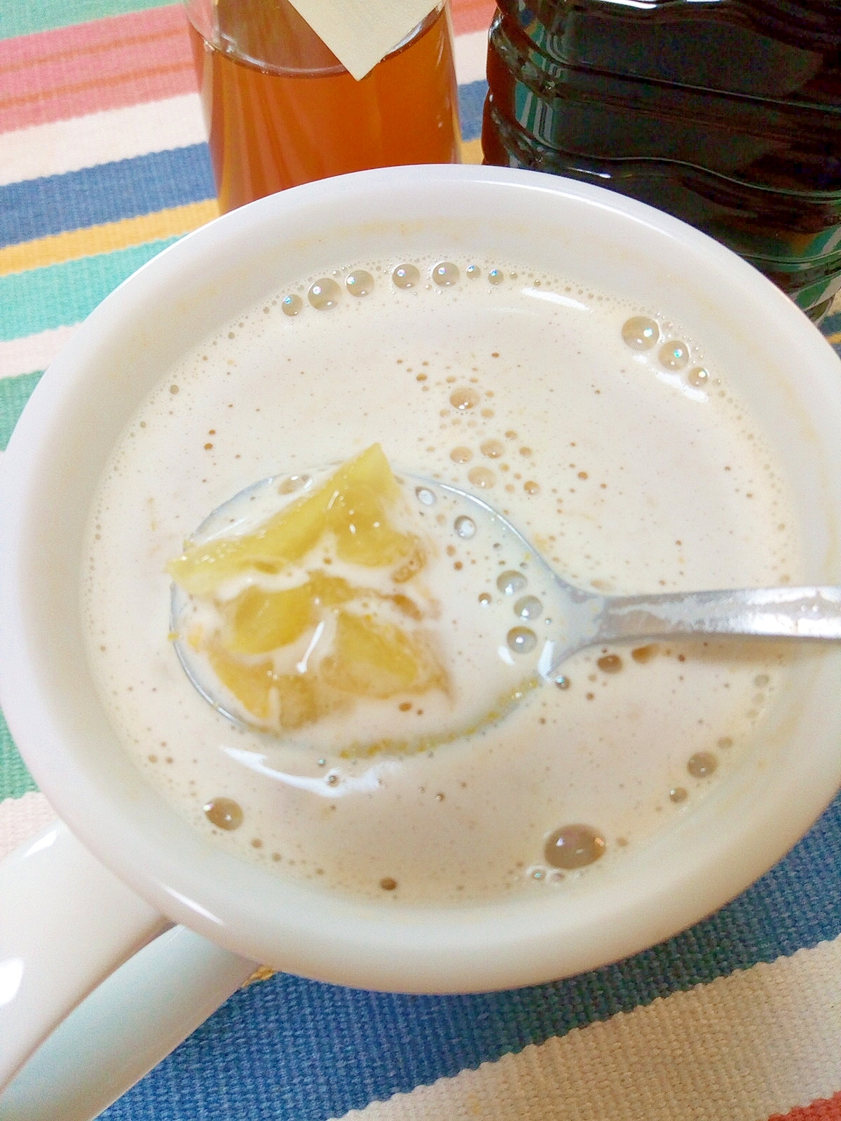 ホッと☆南瓜と柚子の生姜カフェオレ♪