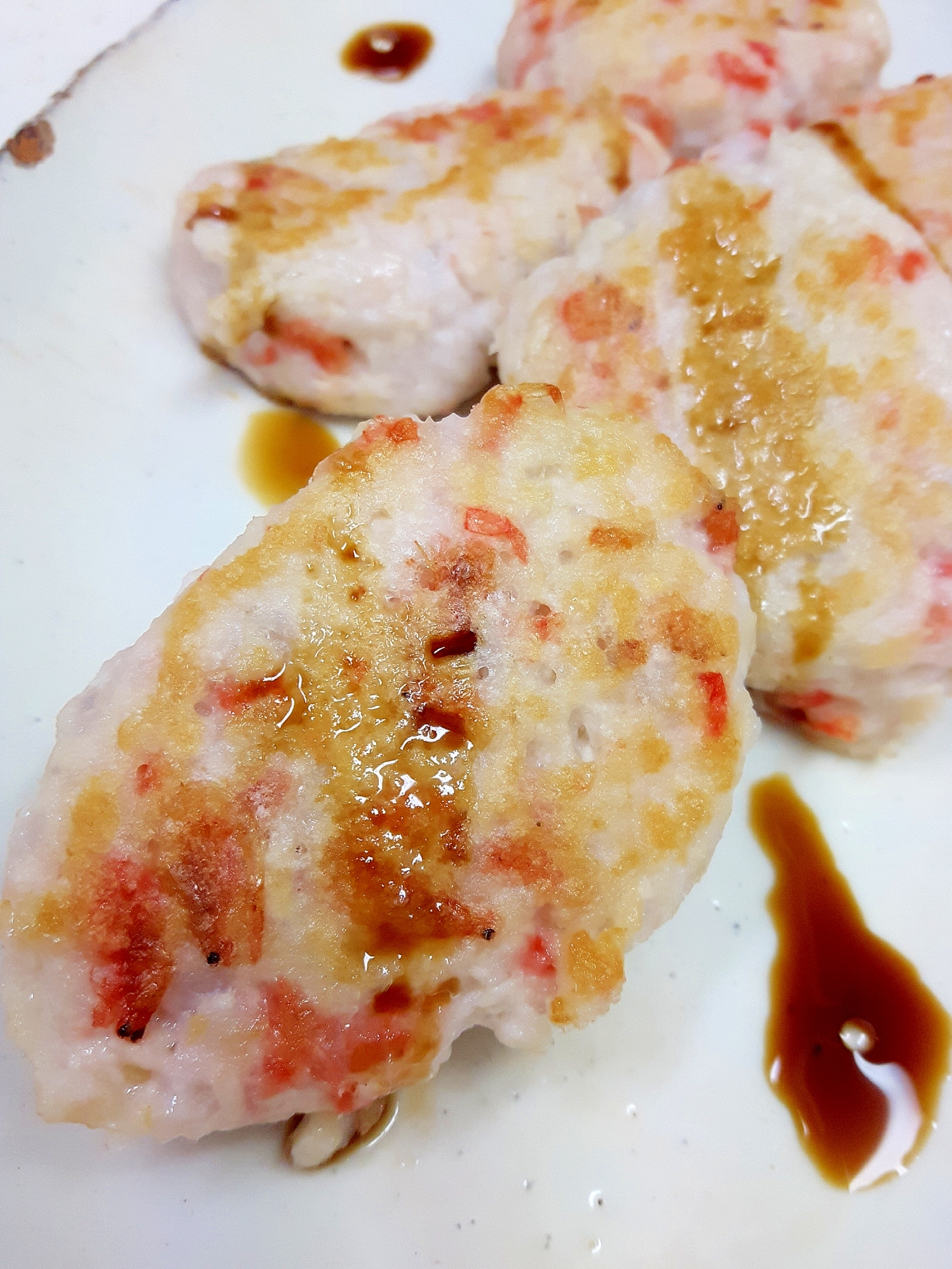 お弁当に！桜エビ＋レンコンin鶏ひき肉のつくね♪
