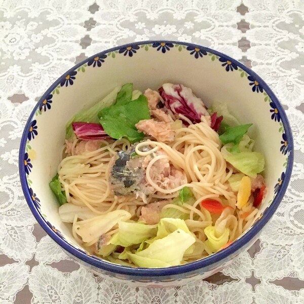 サバ缶とサラダのそうめん レシピ 作り方 By ウインドベル 楽天レシピ サバ缶とサラダのそうめん レシピ 作り方 By ウインドベル 楽天レシピ