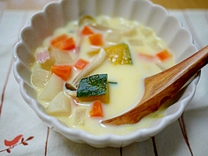 冷蔵庫の野菜何でも♪クリームスープ