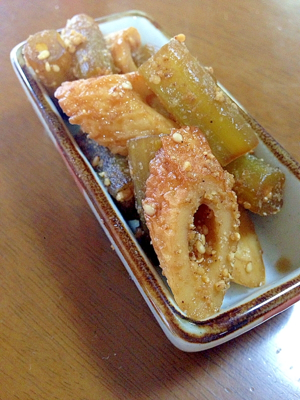 ふきと竹輪の胡麻煮 レシピ 作り方 By Tukuyo93 楽天レシピ