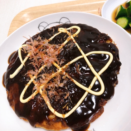 お好み焼き粉なくても美味しくできました！