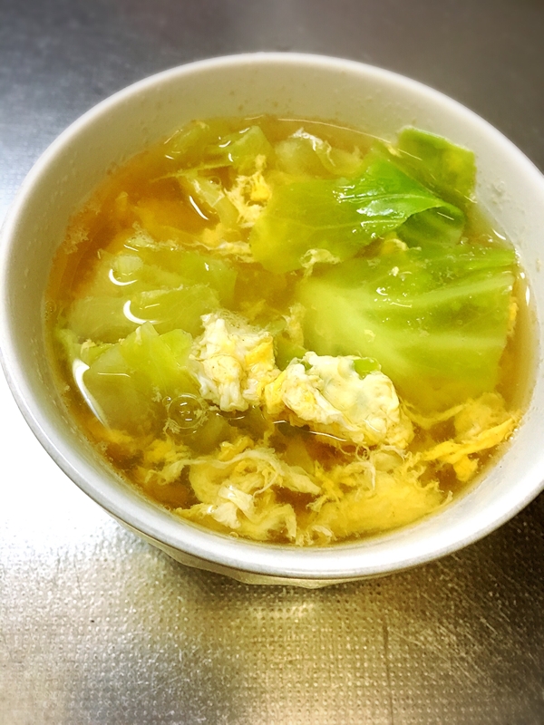 野菜ふんわり玉子スープ(和風)