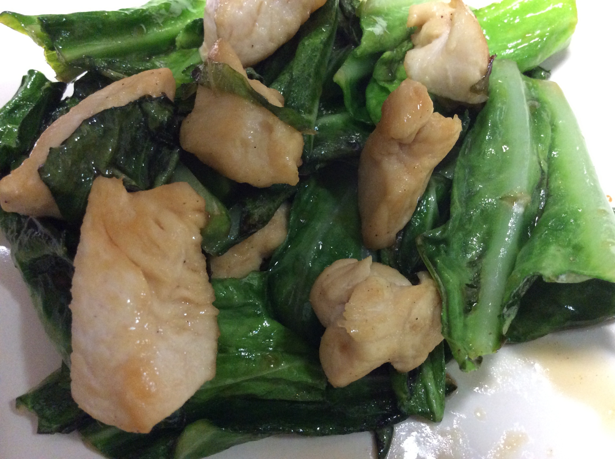 鶏肉とキャベツべの甘醤油炒め