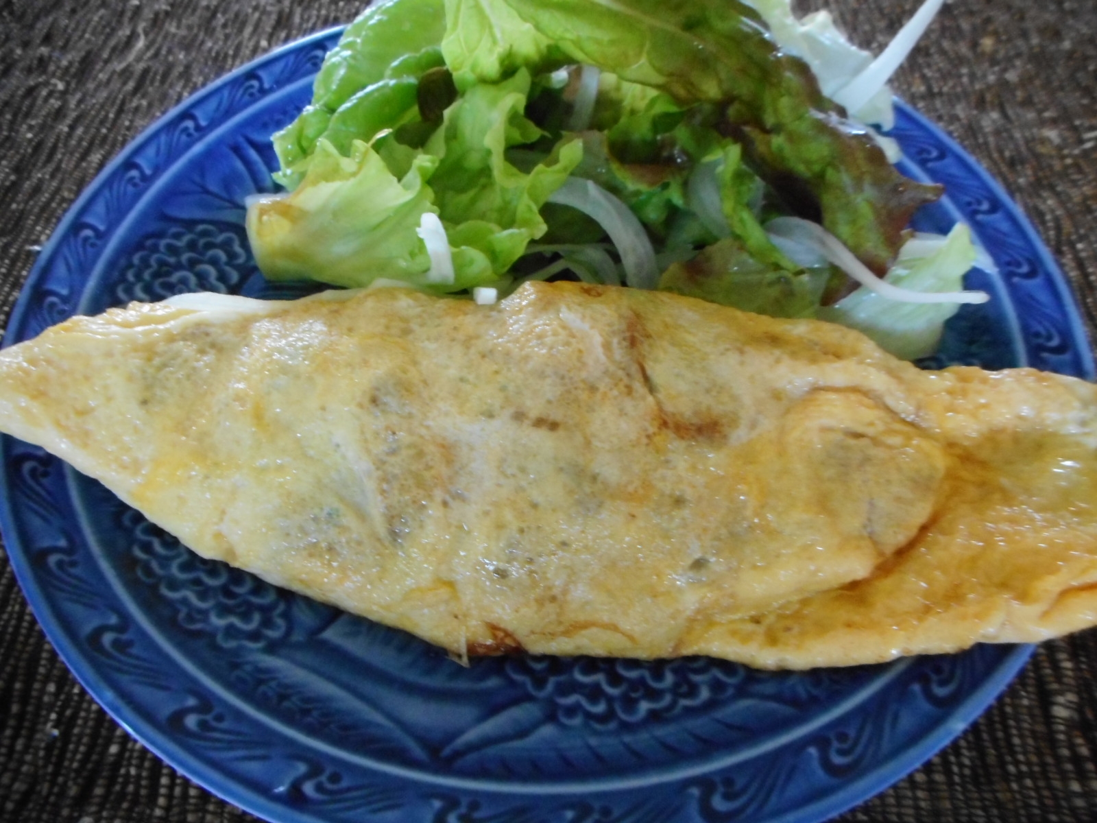 豚の味噌漬けとトマトのオムレツ