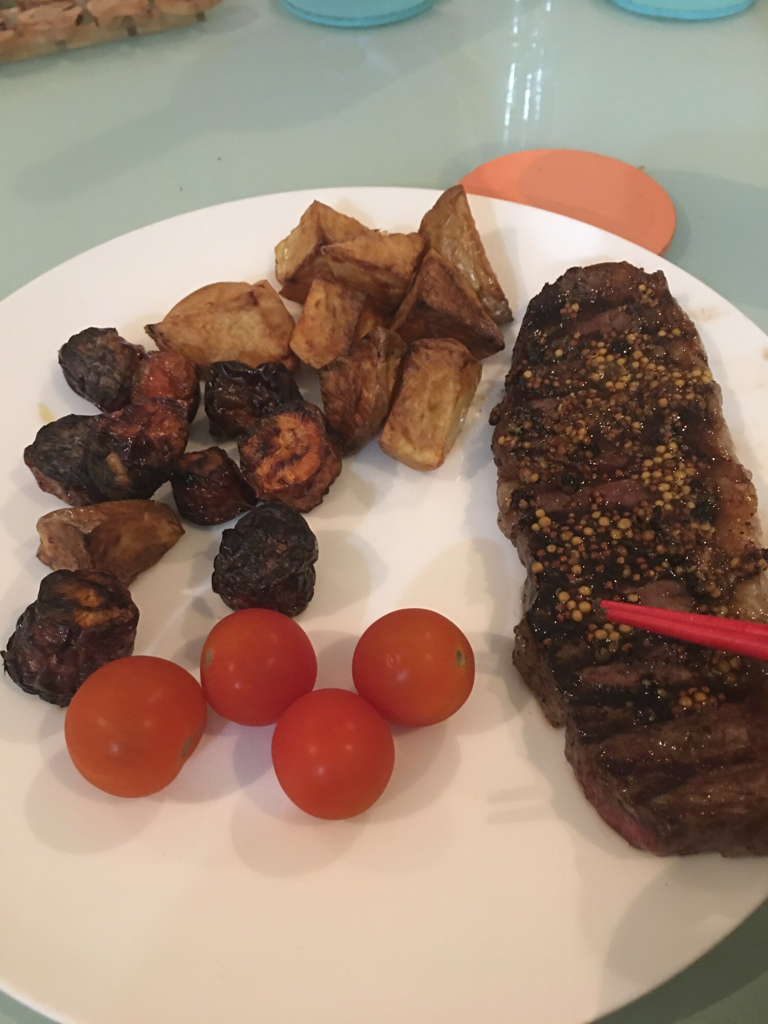 ストリップロインステーキ、にんじんじゃがいも添え レシピ・作り方 by Jinka｜楽天レシピ