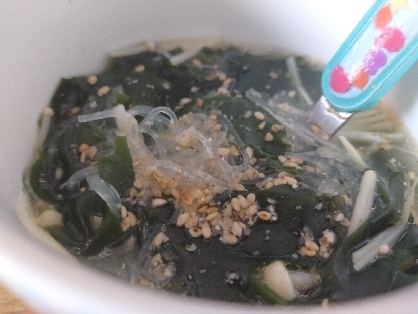 簡単！中華風きのこ春雨スープ