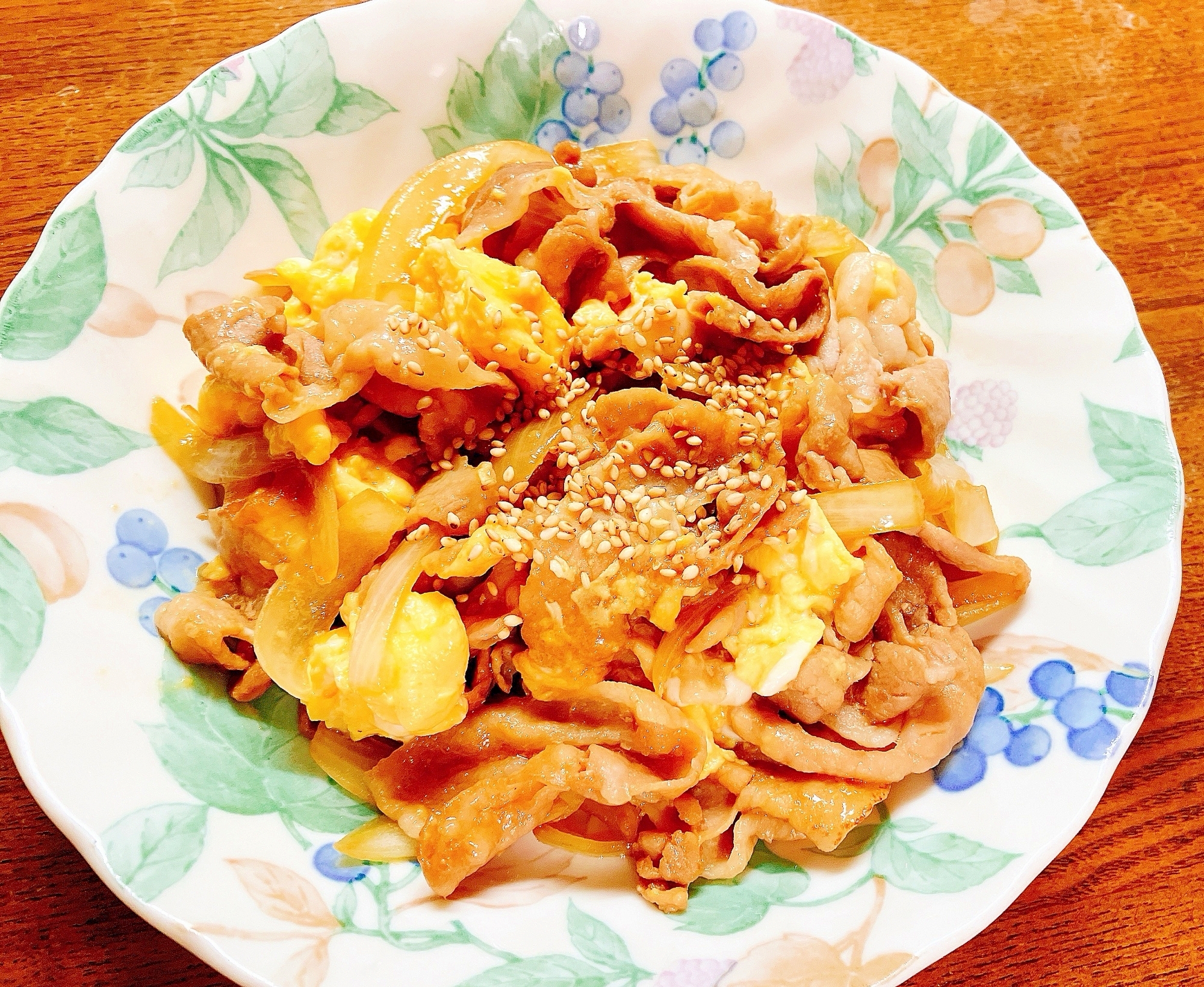 豚肉と卵の甘酢炒め
