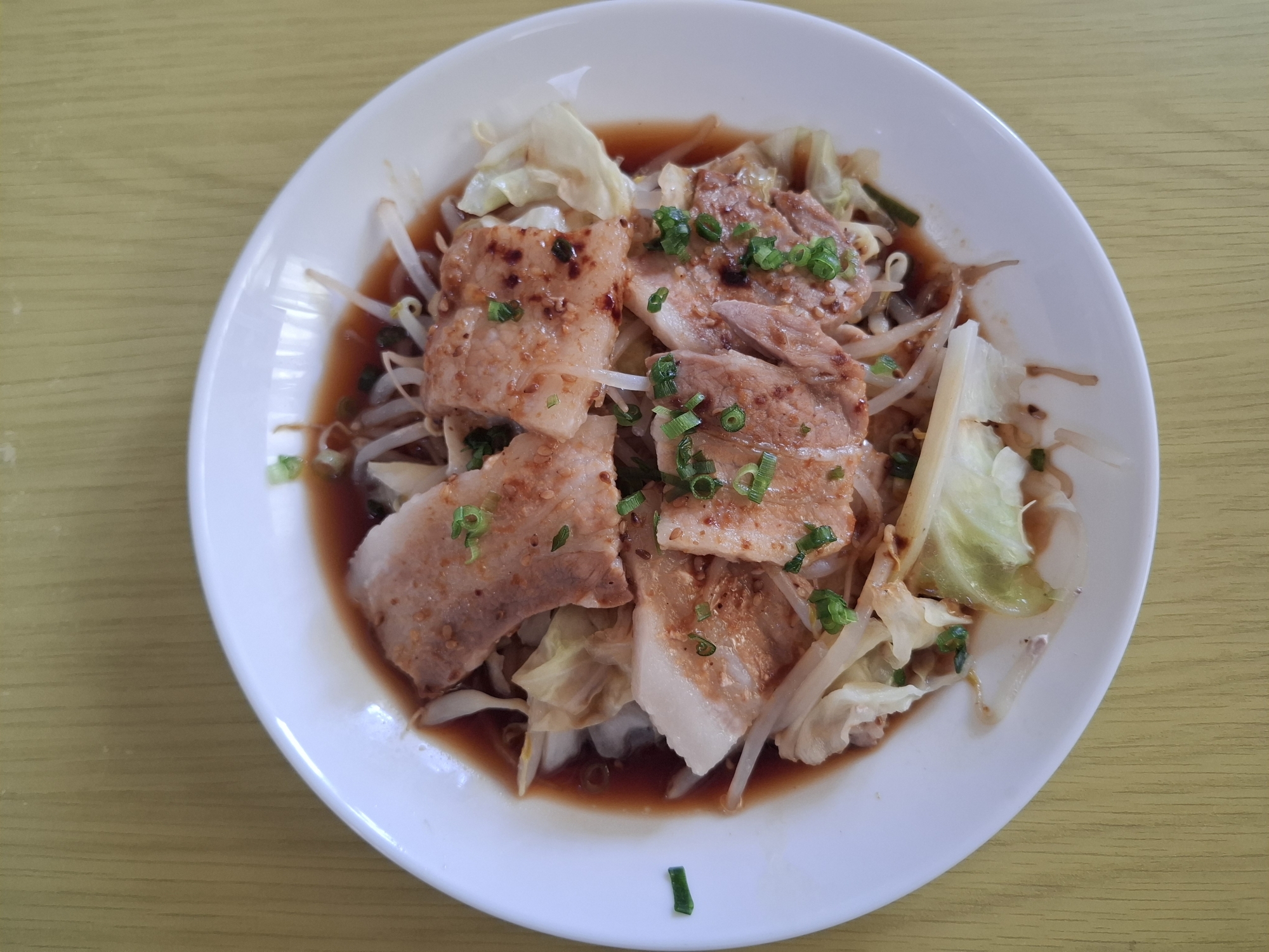 豚バラもやしの甘辛蒸し